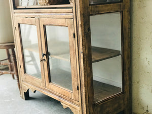 Stunning Antique Farmhouse Hutch Cabinet