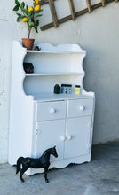 Load image into Gallery viewer, Adorable Vintage Mini Farmhouse Hutch