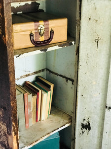 Amazing Industrial Vintage Chippy Metal Cabinet