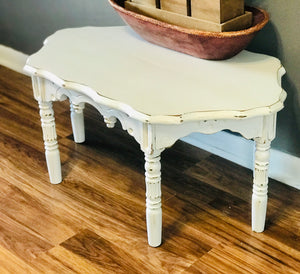 Petite Shabby Chic Accent or Coffee Table