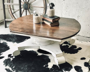 Old Farmhouse Rolling Coffee Table