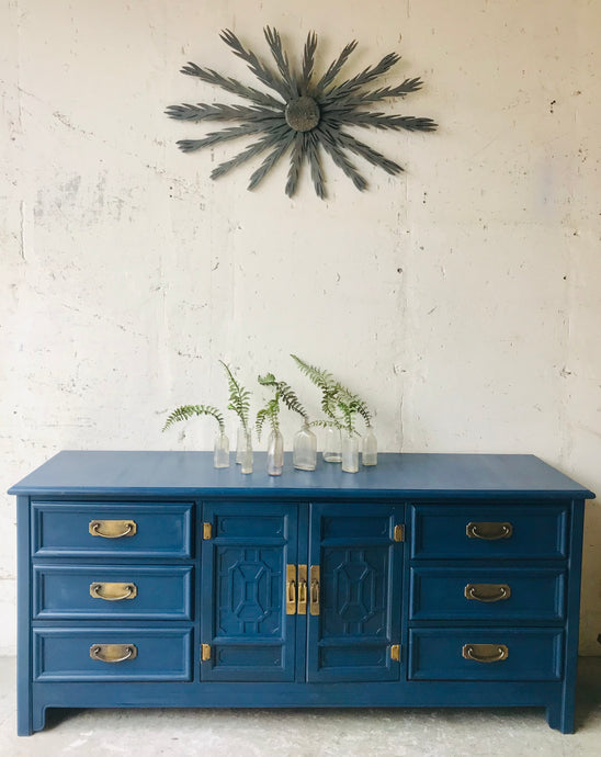 Stunning Large Vintage Buffet, Dresser, or TV Stand