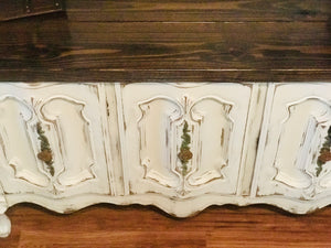 Farmhouse Ornate TV Stand or Accent Table