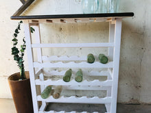 Load image into Gallery viewer, Rustic Farmhouse Wine Bottle &amp; Glass Stand