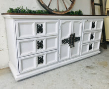 Load image into Gallery viewer, Stunning Large Vintage Farmhouse Buffet or Dresser