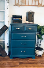 Load image into Gallery viewer, Navy Blue Chest of Drawers