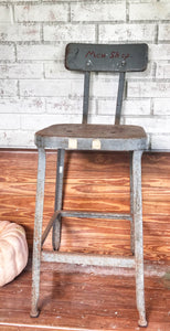 Cool old metal mechanic stool