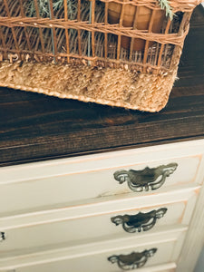 Beautiful Tall Boy Chest of Drawers and Nightstand Set