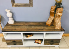 Load image into Gallery viewer, Beautiful Rustic Modern Farmhouse TV Stand