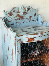 Load image into Gallery viewer, Stunning Chippy Blue Antique Cabinet