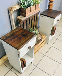 Adorable Farmhouse Nightstand Set (2)