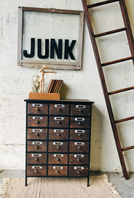 Farmhouse Apothecary Drawer Chest