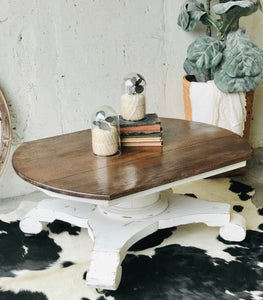 Old Farmhouse Rolling Coffee Table