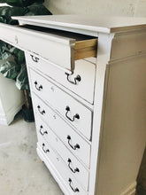 Load image into Gallery viewer, Pretty Modern Farmhouse Chest of Drawers (single or pair)