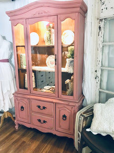 Gorgeous French Provincial China Cabinet