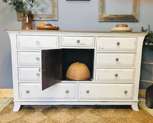 Modern Farmhouse Neutral Buffet or TV Stand