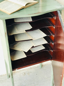 Chippy Antique Sheet Music Cabinet