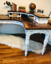 Load image into Gallery viewer, Gorgeous Farmhouse L-Shaped Desk &amp; Chair