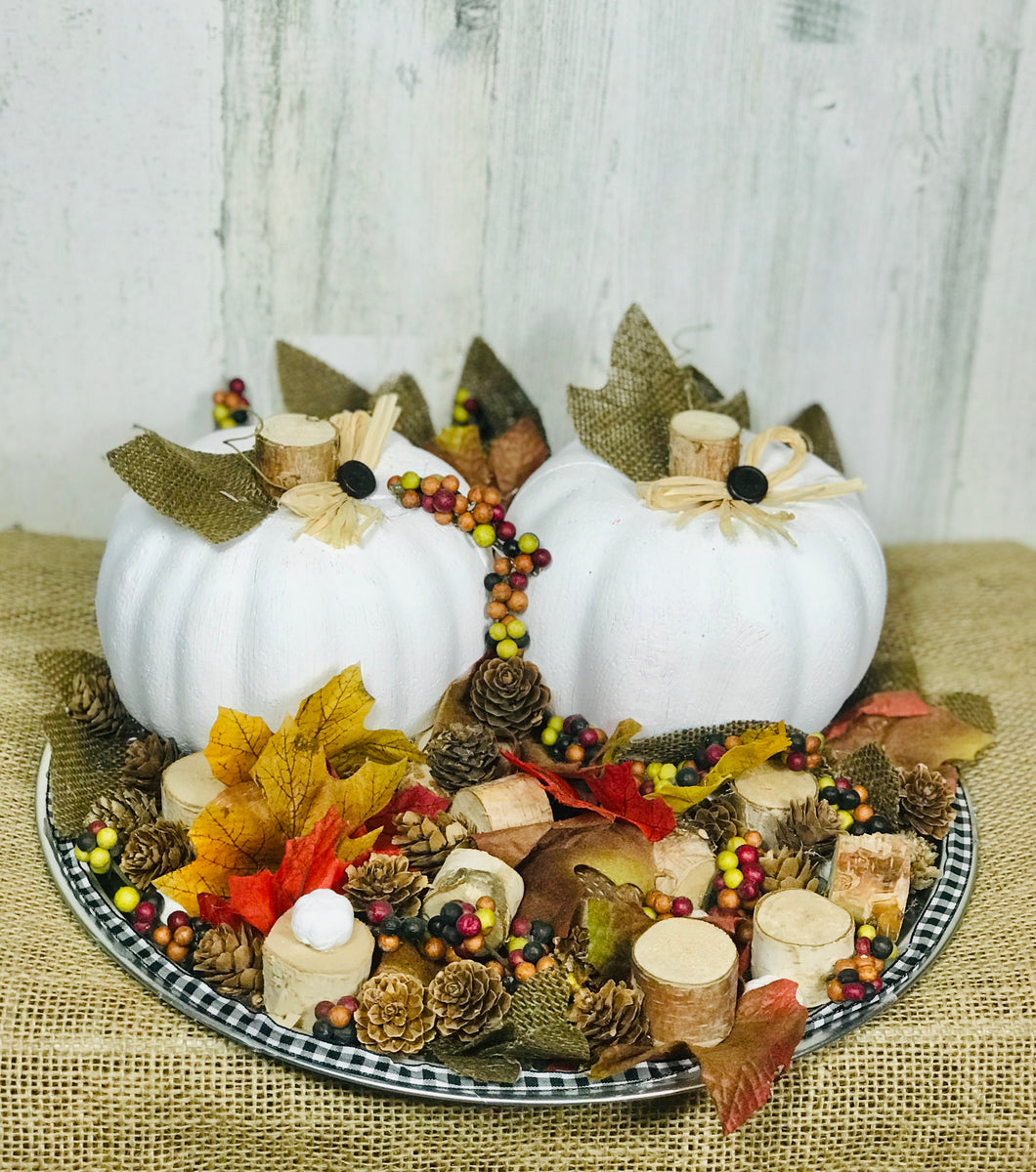 Fall Inspired Handmade Centerpiece