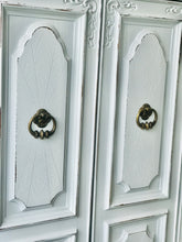 Load image into Gallery viewer, Pretty Vintage Farmhouse Armoire