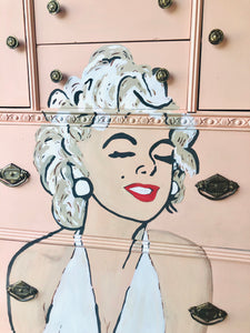 Pretty Hand Painted Chest of Drawers