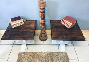 Perfect farmhouse short end tables