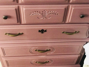 Lovely Vintage Pink Chest of Drawers