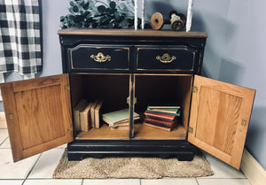 Pretty Primitive Style Vintage Cabinet