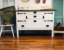 Load image into Gallery viewer, Solid Wood Farmhouse Buffet Table or TV Stand