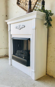 Beautiful Farmhouse Gel Fuel Burning Fireplace