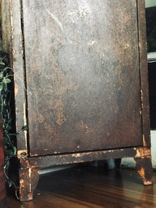 Amazing Industrial Vintage Chippy Metal Cabinet