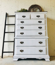 Load image into Gallery viewer, Stunning Farmhouse Tall Boy Chest of Drawers