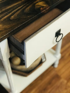 Cute Farmhouse Nightstand or Accent Table