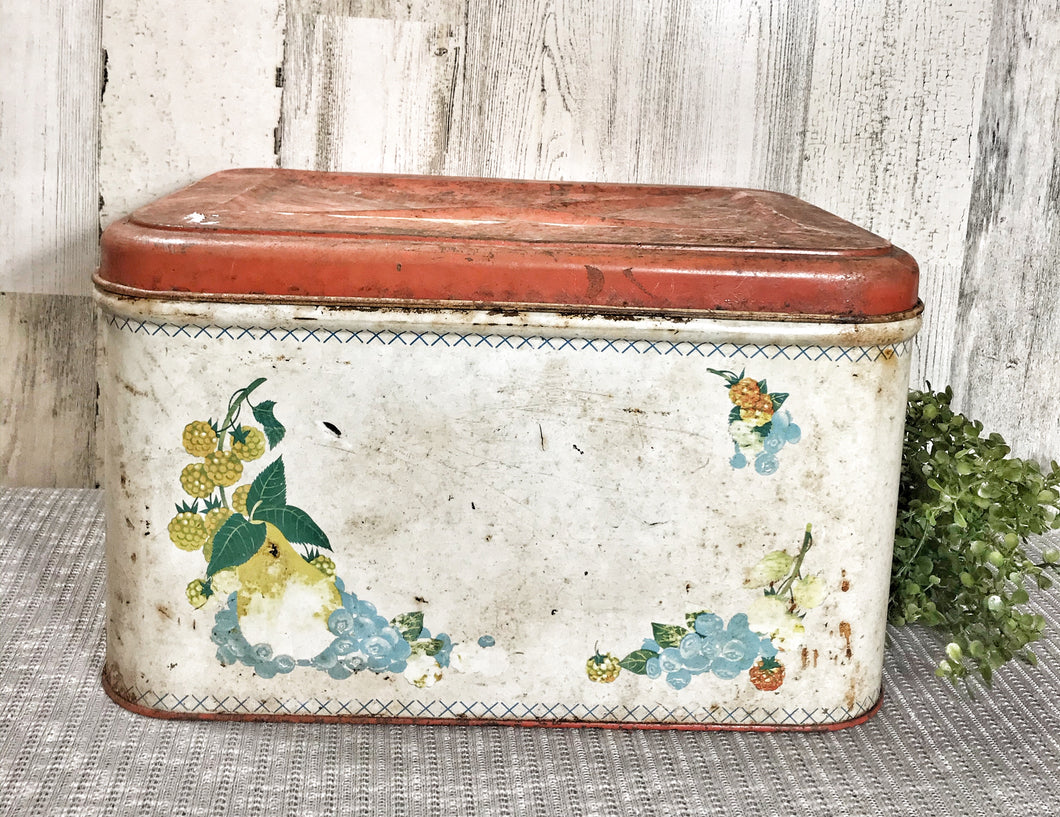 Vintage Metal Bread Box