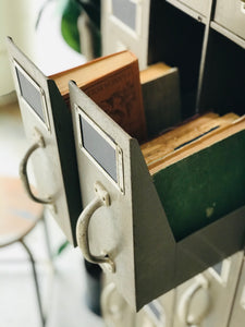 Amazing Vintage Industrial Parts Cabinet