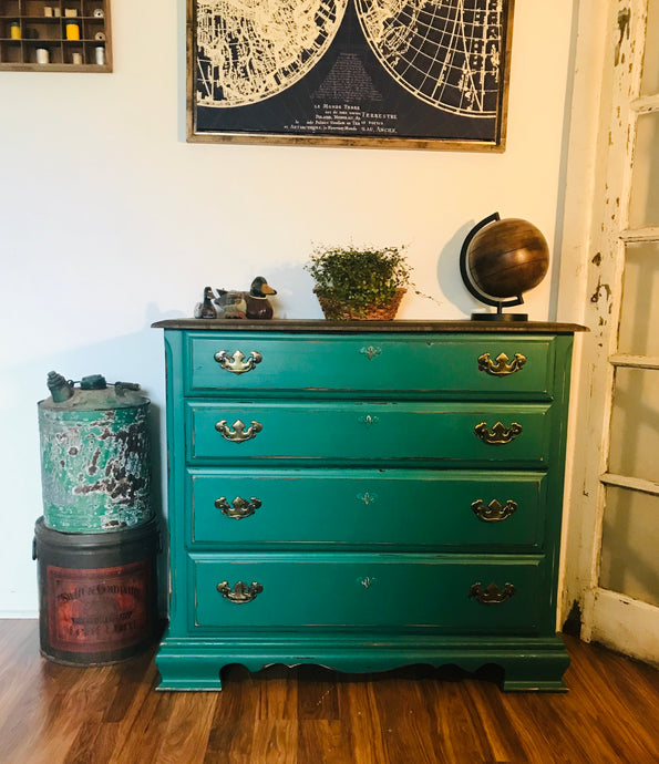 Gorgeous Green Chest of Drawers