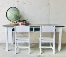 Load image into Gallery viewer, Adorable Vintage Kids Desk w/Chairs