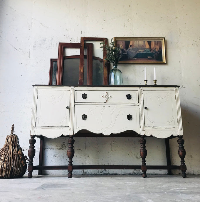 Gorgeous Antique  Jacobean Style Sideboard/Buffet