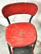 Load image into Gallery viewer, Vintage Folding Kitchen Stool
