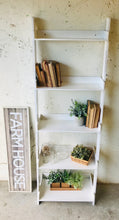 Load image into Gallery viewer, Pretty Farmhouse Wall Ladder Shelf