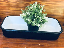 Load image into Gallery viewer, Vintage Metal Porcelain Tray