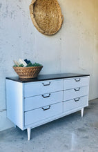 Load image into Gallery viewer, Mid Century Revamped Dresser, Buffet, or TV Stand