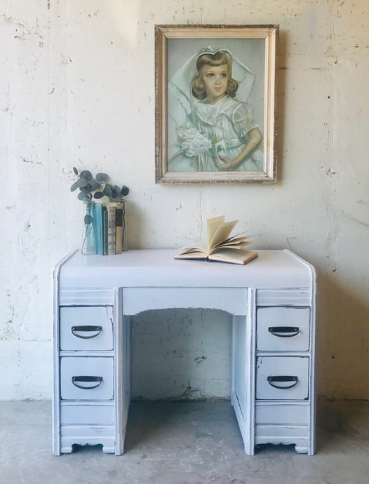 Classy Vintage Waterfall Vanity or Desk