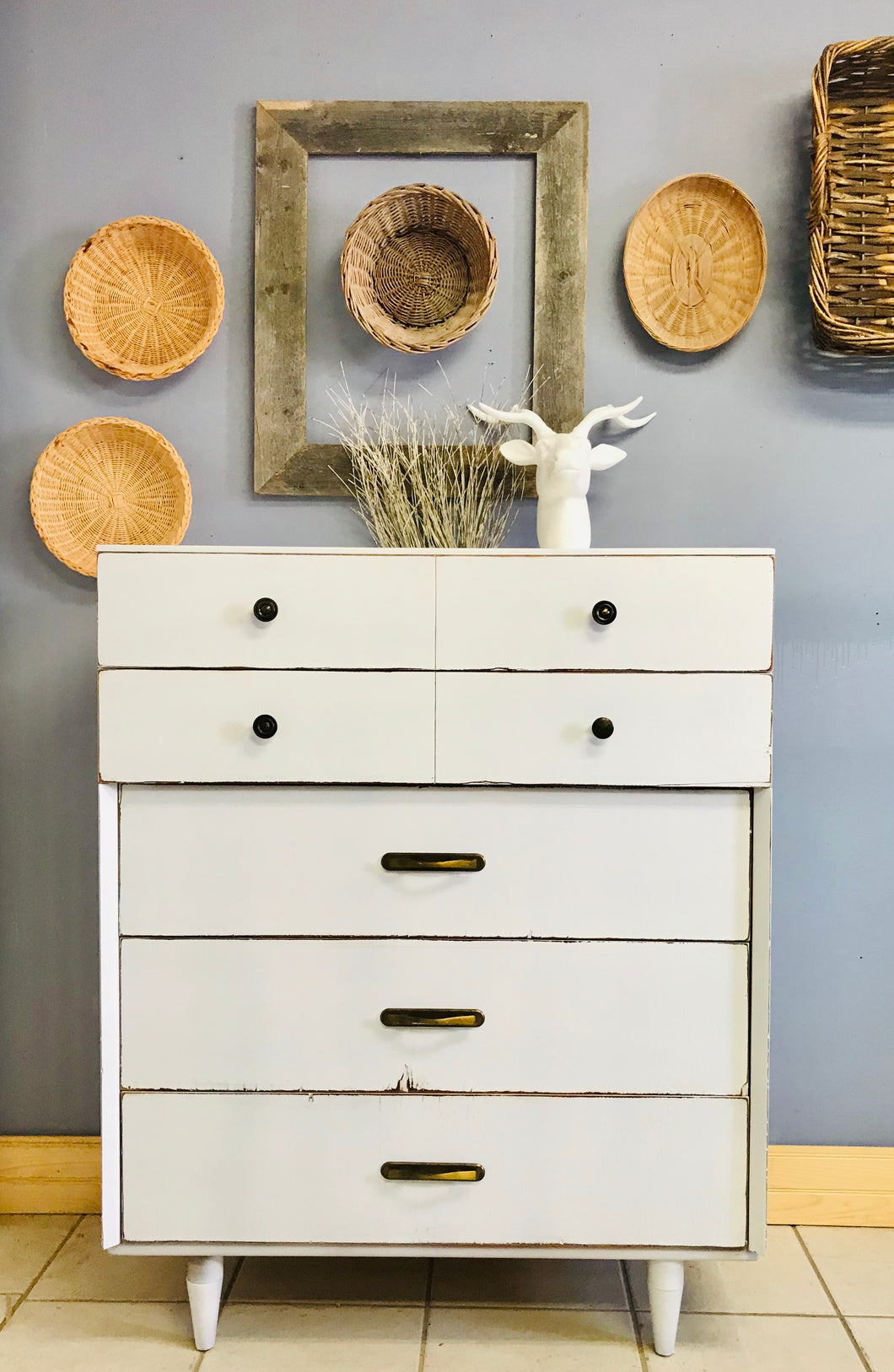 Neutral MCM Chest of Drawers