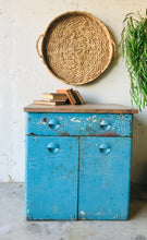 Load image into Gallery viewer, Rusty Vintage Rolling Metal Cabinet