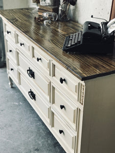 Beautiful Buttercream Dresser, Buffet, or TV Stand