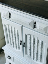 Load image into Gallery viewer, Pretty Vintage Farmhouse Armoire Chest of Drawers