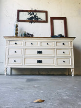 Load image into Gallery viewer, Beautiful Buttercream Dresser, Buffet, or TV Stand