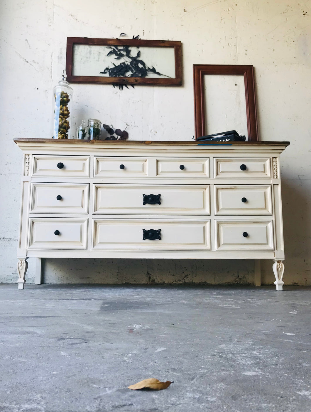 Beautiful Buttercream Dresser, Buffet, or TV Stand