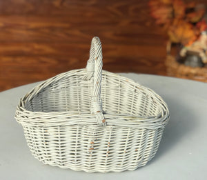 White Wicker Basket